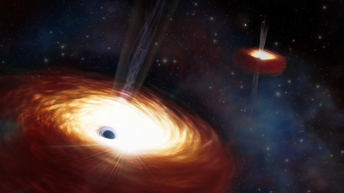 Descubren dos agujeros negros supermasivos que se rehúsan a fusionarse