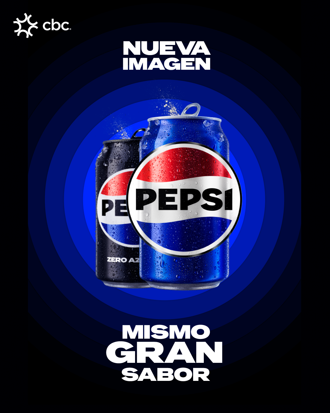 cbc lanza la nueva imagen de Pepsi en 8 mercados estratégicos deLatinoamérica y el Caribe en simultáneo