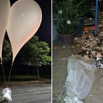 Corea del Norte lanza cientos de globos de basura a Corea del Sur