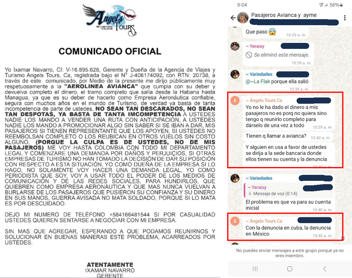 Agencia Aymee Travels responde a acusaciones infundadas: "Defendemos nuestra Reputación"