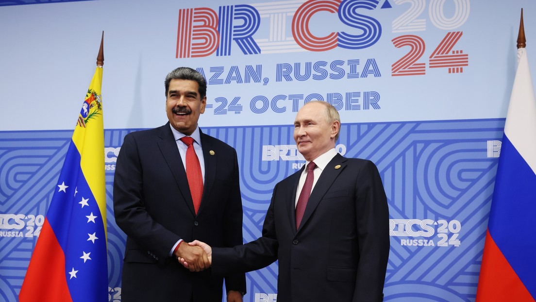 El presidente ruso, Vladímir Putin con Maduro.