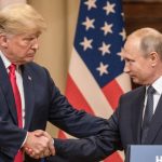El presidente electo de EE.UU., Donald Trump, y el presidente de Rusia, Vladímir Putin.