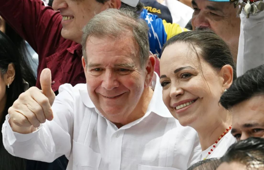  El líder opositor venezolano Edmundo González y la líder opositora María Corina Machado.