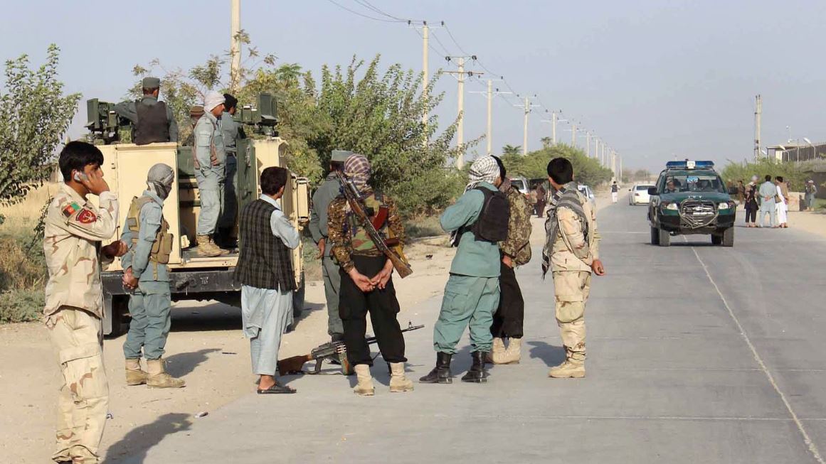 Agentes de seguridad de los talibanes.