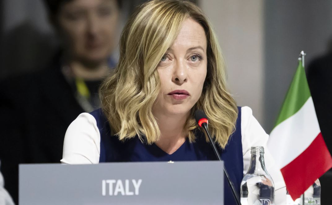 La primera ministra de Italia, Giorgia Meloni.