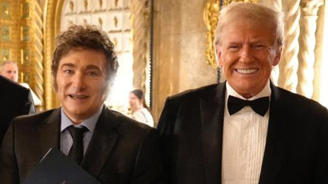 Javier Milei junto a Donald Trump.