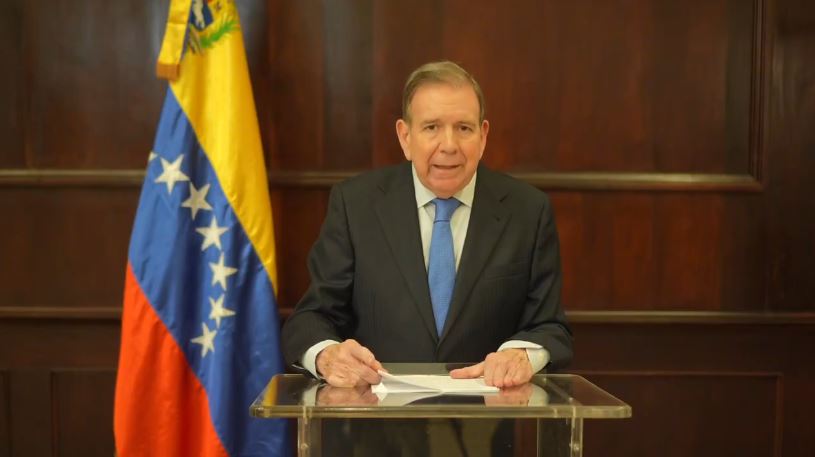 Edmundo González, reconocido como presidente electo de Venezuela por EEUU y otros países, en captura de pantalla del mensaje en video que publicó en sus redes sociales el 10 de enero de 2025.