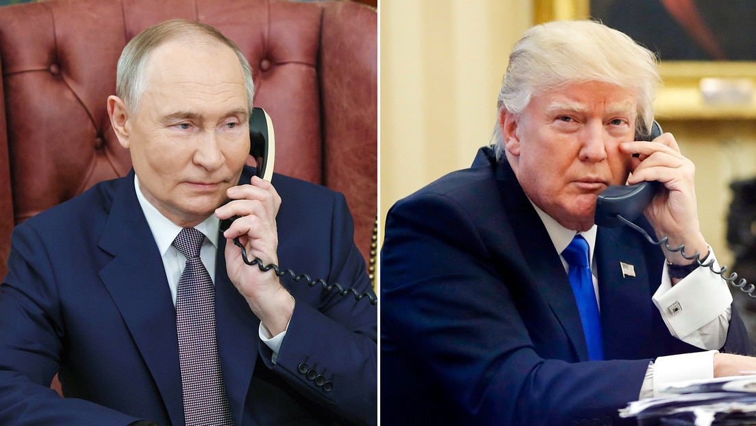 El presidente ruso, Vladímir Putin, con su homólogo estadounidense, Donald Trump.