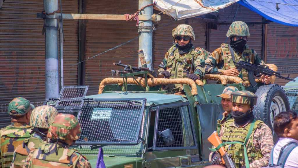 Soldados del Ejército indio.
