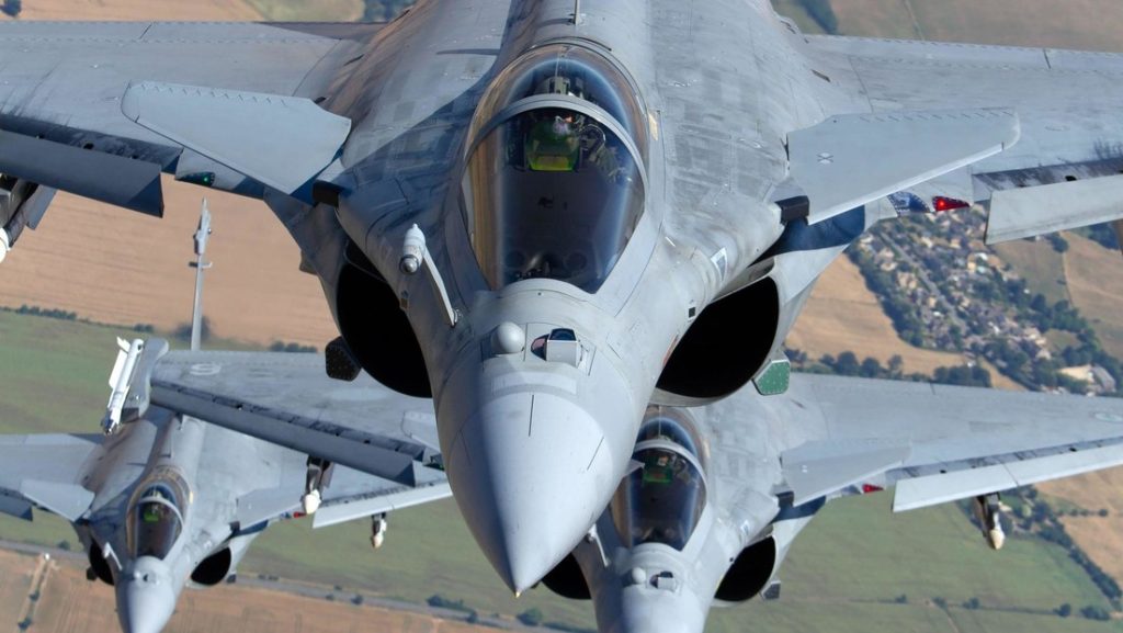 Cazas Dassault Rafale franceses.