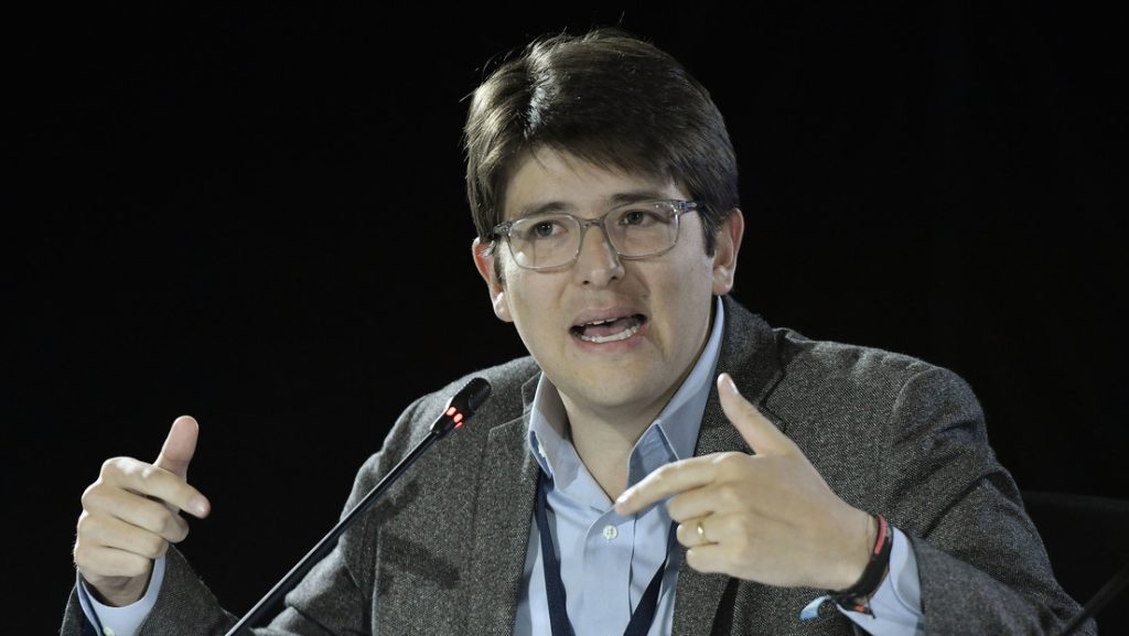 El senador y precandidato presidencial Miguel Uribe Turbay.
