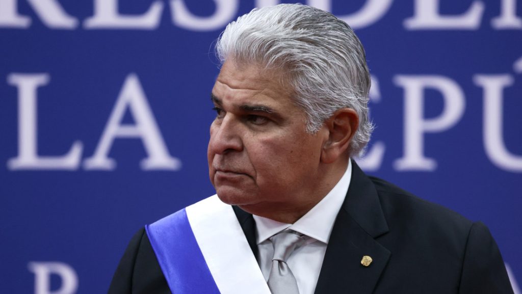 El presidente panameño, José Raúl Mulino