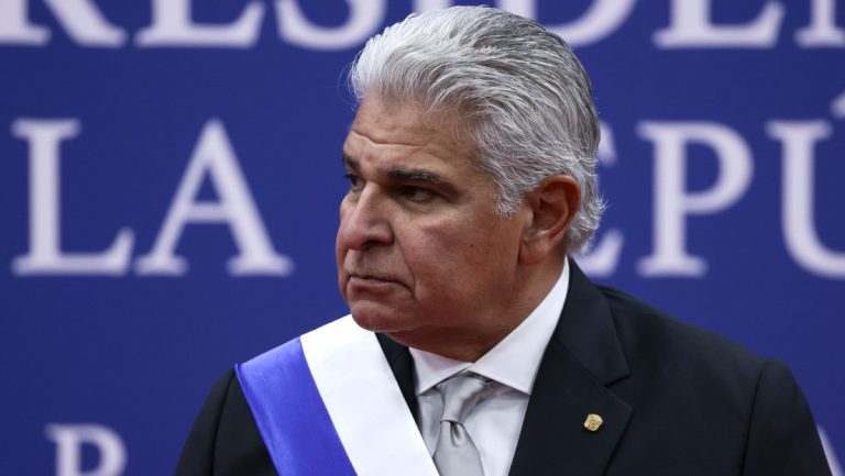 El presidente panameño, José Raúl Mulino
