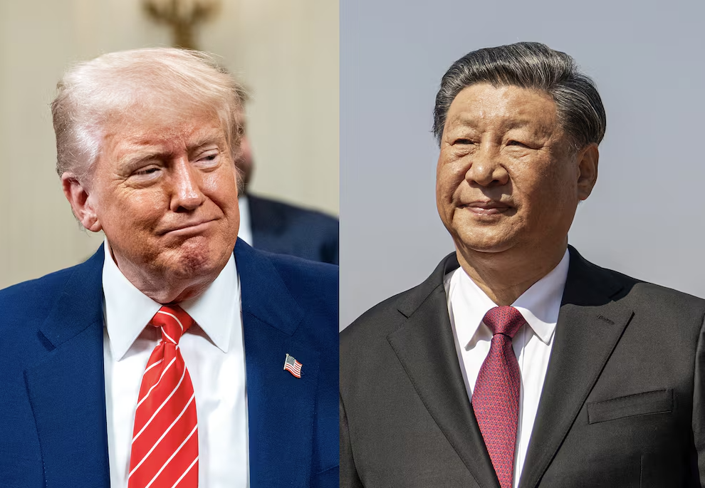 Presidente estadounidense, Donald Trump, y su homólogo chino, Xi Jinping.