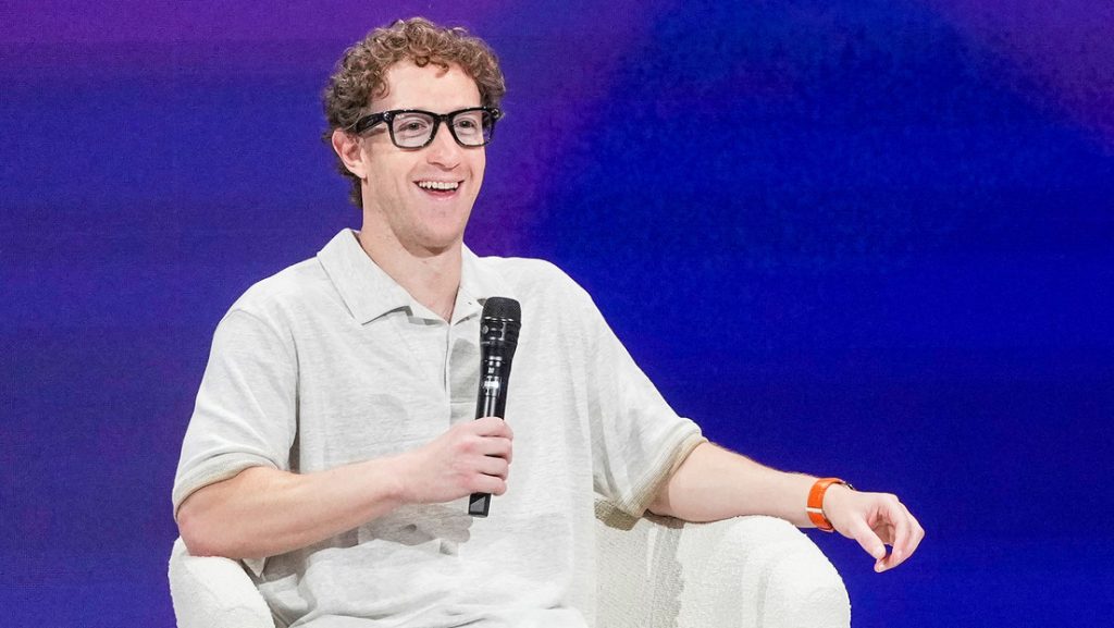 Mark Zuckerberg habla durante un evento celebrado en Menlo Park (California, EE.UU.), el 29 de abril de 2025.