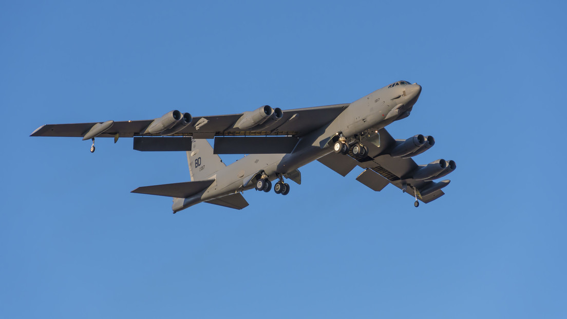 Un bombardero B-52 de la Fuerza Aérea de EE. UU.