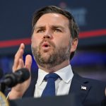 El vicepresidente de EE.UU., J.D. Vance, en un evento en el estado de Pensilvania el 17 de julio de 2025.