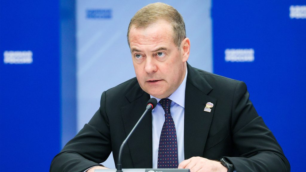 Vicepresidente del Consejo de Seguridad y expresidente de Rusia, Dmitri Medvédev.
