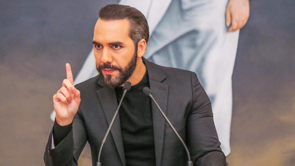 Presidente de El Salvador, Nayib Bukele.