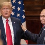 Vladímir Putin y Donald Trump en la rueda de prensa tras su reunión bilateral en Helsinki, Finlandia, 16 de julio de 2018.