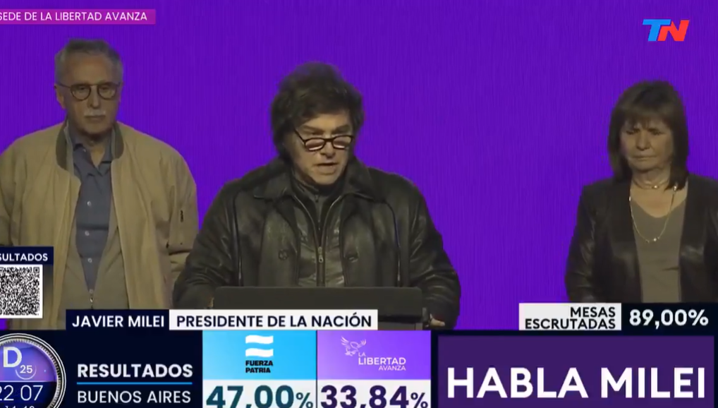 El presidente argentino, Javier Milei