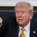 El presidente de EE.UU. Donald Trump en la Casa Blanca, 23 de octubre del 2025.