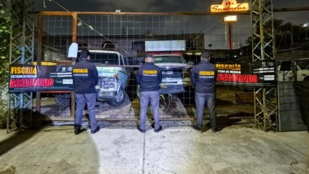 Imágenes de uno de los allanamientos por el asesinato de dos músicos colombianos, Estado de México, 30 de octubre de 2025.