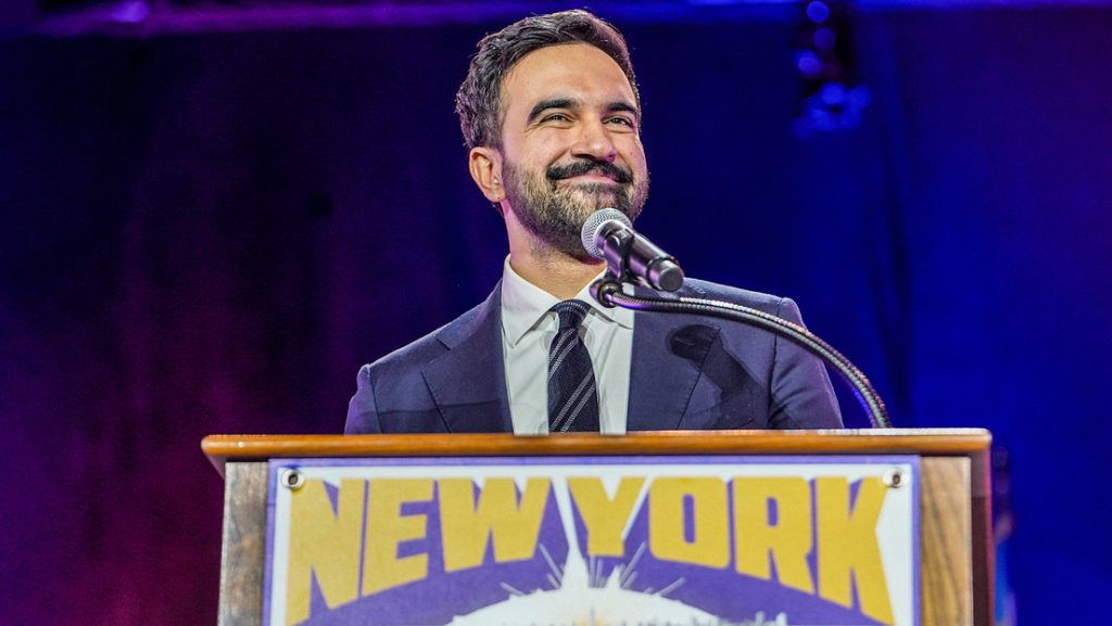 En la foto el demócrata socialista Zohran Mamdani.