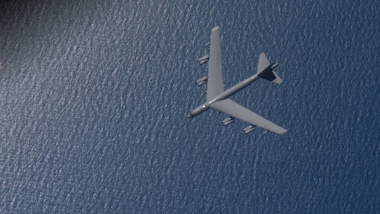 Aeronave de las fuerzas de EE.UU. en el Caribe.