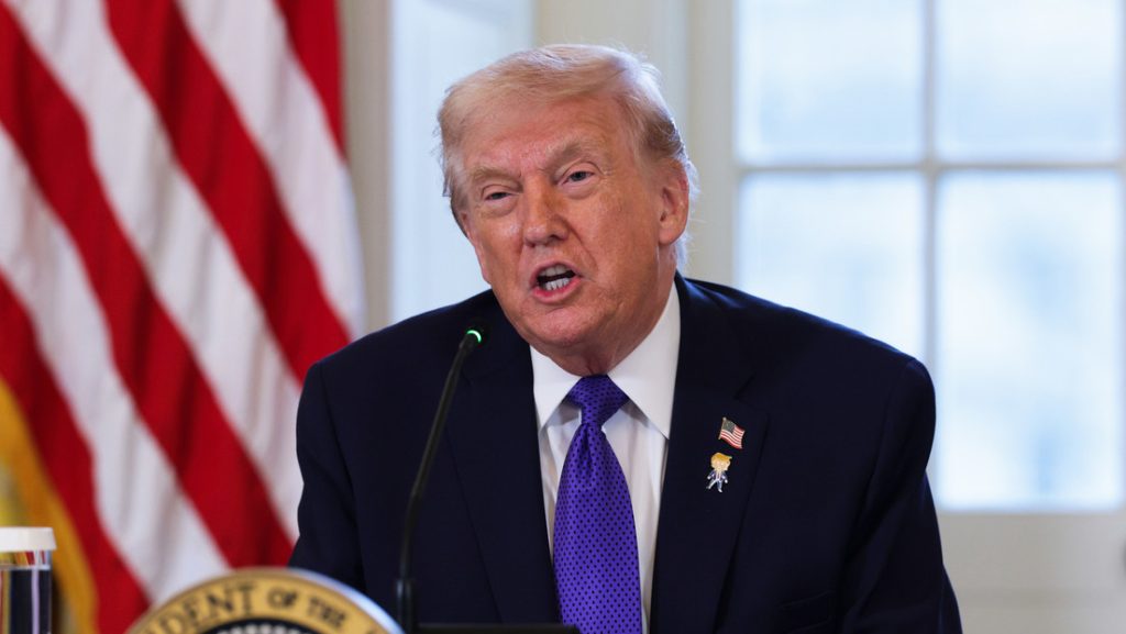 El presidente estadounidense, Donald Trump, en la Casa Blanca. Washington DC, 9 de enero de 2025.