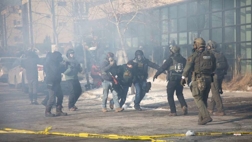 Incidentes en las protestas contra el ICE en Mineápolis.