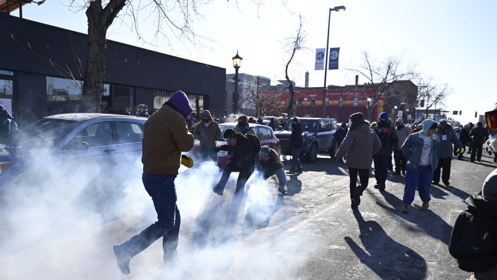Manifestantes en Mineápolis, Minesota, el 24 de enero de 2026.