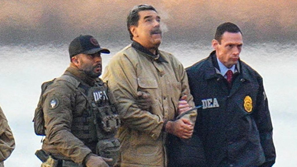 El presidente de Venezuela, Nicolás Maduro, escolado por agente de la Agencia Antinarcóticos de EE.UU.