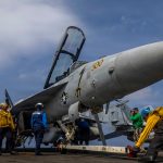 Un avión de guerra de EEUU.