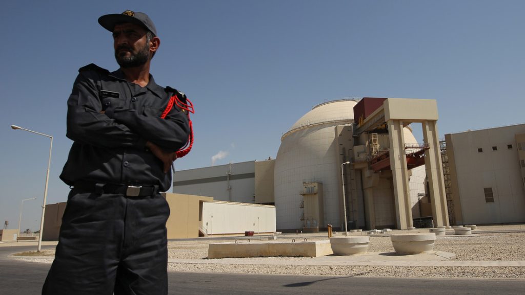 La primera unidad de energía de la central nuclear de Bushehr, Irán.