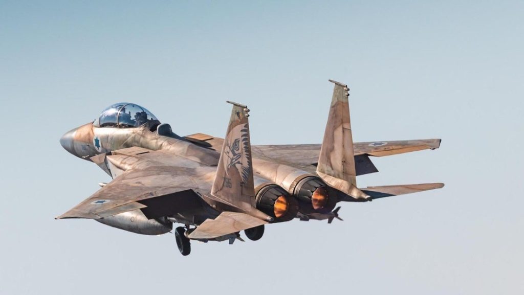 Avión de combate israelí.