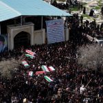 Funeral de los fallecidos en el ataque contra la escuela de Minab, Irán, 3 de marzo de 2026.