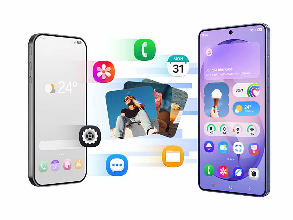 Migrar a un Galaxy es más fácil que nunca con el Smart Switch actualizado, que permite a los usuarios de iOS escanear un código QR y transferir sus datos de forma inalámbrica, sin necesidad de instalar aplicaciones adicionales.